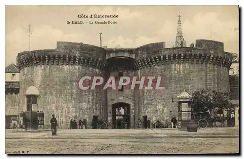 Cartes postales Cote d'Emeraude St Malo La Grande Porte