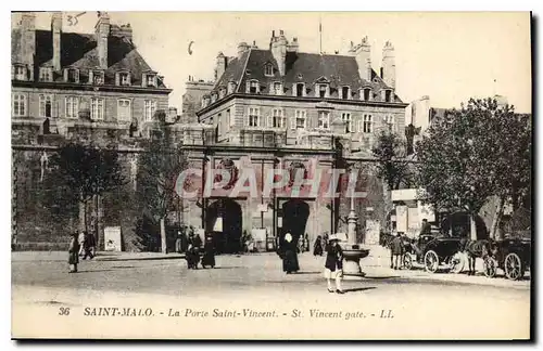 Ansichtskarte AK Saint Malo La Porte Saint Vincent St Vincent Gate