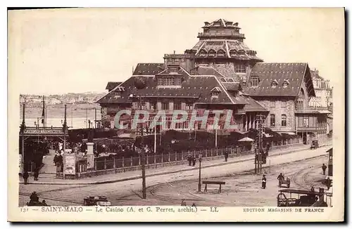 Cartes postales Saint Malo Le Casino A et G Perret Archit