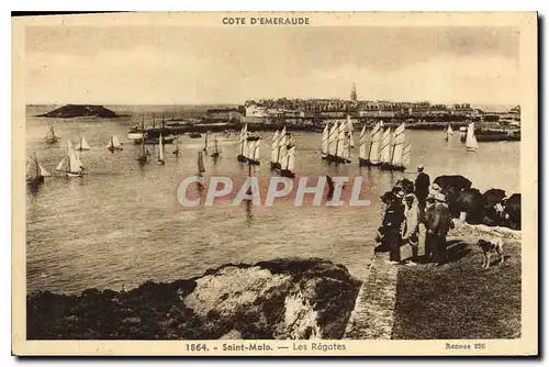 Cartes postales Cote d'Emeraude Saint Malo Les Regates