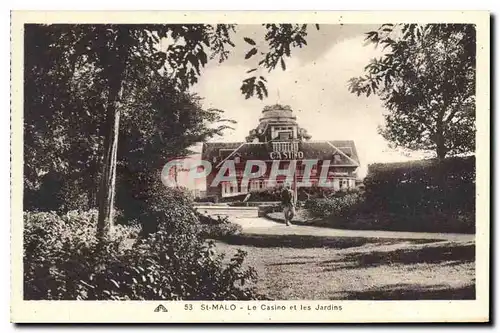 Cartes postales St Malo Le Casino et les Jardins