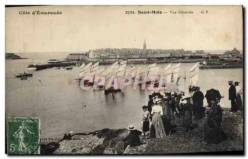 Cartes postales Cote d'Emeraude Saint Malo Vue Generale