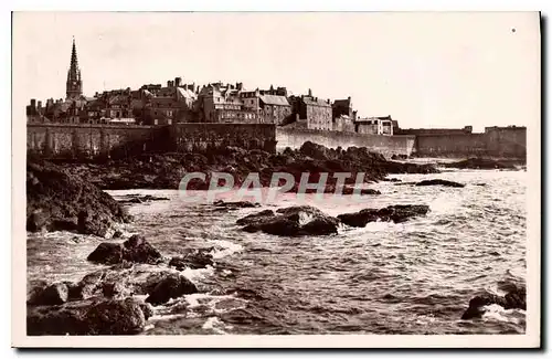 Ansichtskarte AK Saint Malo La Ville et les Remparts