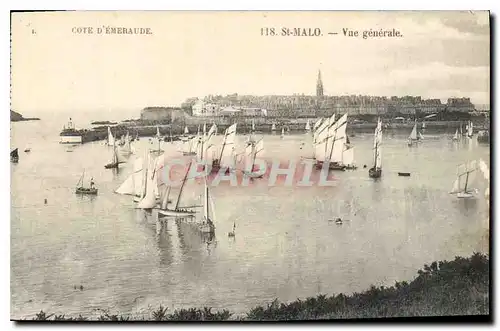 Cartes postales Cote d'Emeraude Saint Malo vue Generale