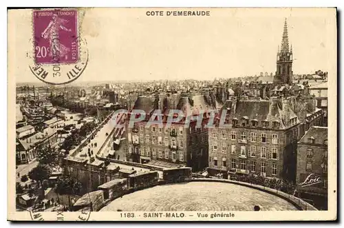 Cartes postales Cote d'Emeraude Saint Malo Vue Generale