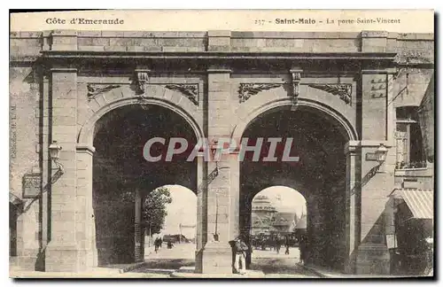 Ansichtskarte AK Cote d'Emeraude Saint Malo La Porte Saint Vincent