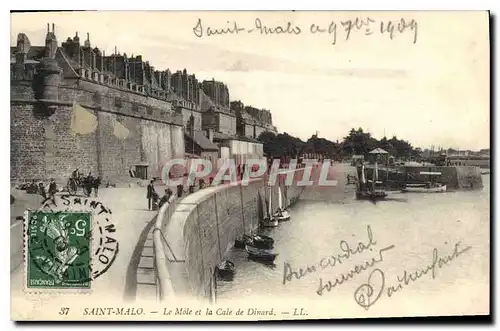 Ansichtskarte AK Saint Malo Le Mole et la Cale de Dinard