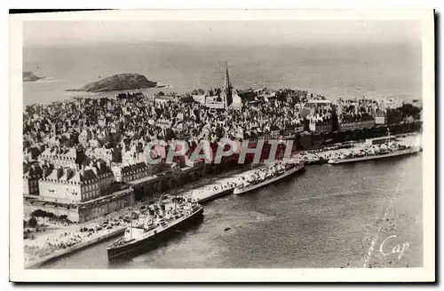 Cartes postales Saint Malo Vue aerienne Cliche Ouest Eclair