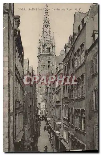 Cartes postales Saint Malo La Grande Rue