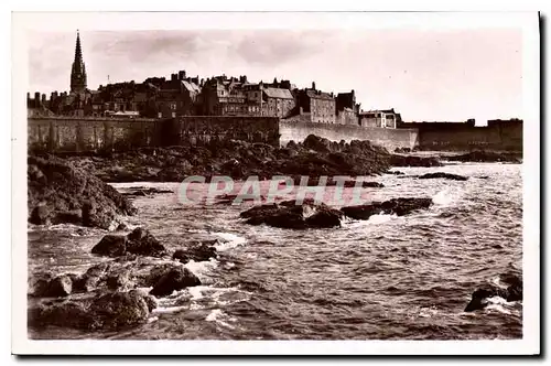 Ansichtskarte AK Saint Malo La Ville et les Remparts