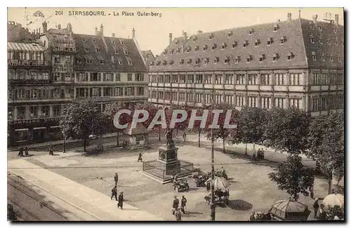 Cartes postales Strasbourg La Place Gutenberg