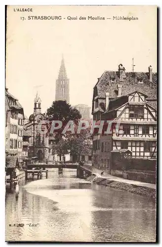 Cartes postales Strasbourg Quai des Moulins Muhlenplan