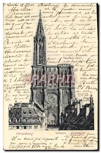 Cartes postales Strasbourg Munster Cathedrale