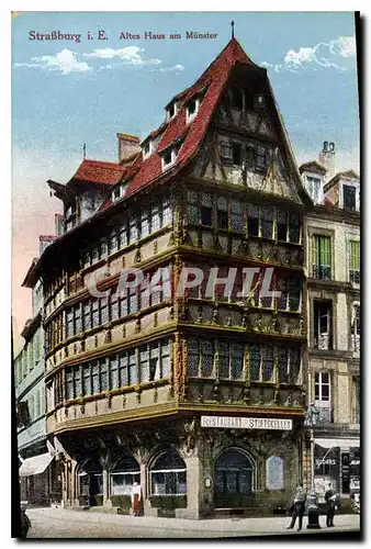 Cartes postales Strassburg Altes Haus am Munster