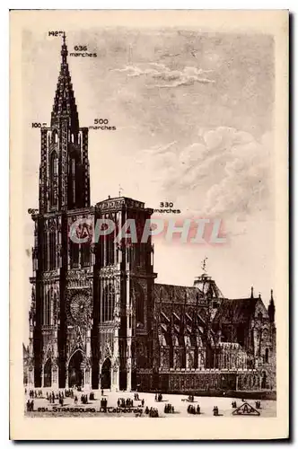 Cartes postales Strasbourg La Cathedrale