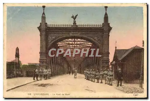 Cartes postales Strasbourg Le Pont de Kehl Soldats Militaria