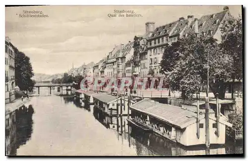Cartes postales Strasbourg Quai des bateliers