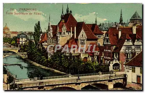 Cartes postales Strasbourg Ecole Superieure de Filles