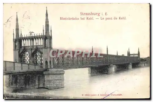 Cartes postales Strassburg Le pont de Kehl