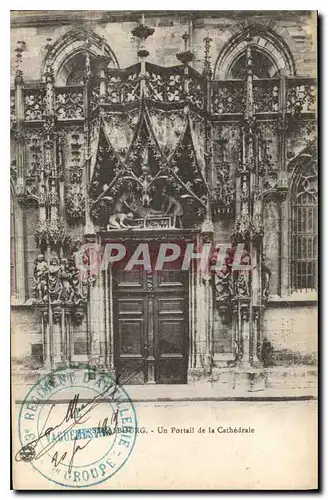 Cartes postales Strasbourg Un Portail de la Cathedrale