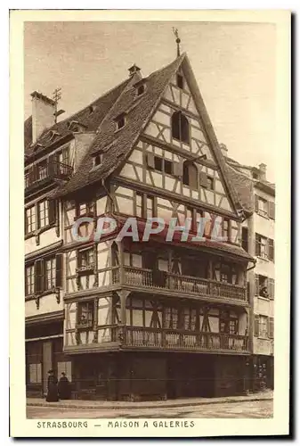 Cartes postales Strasbourg Maison A Galeries