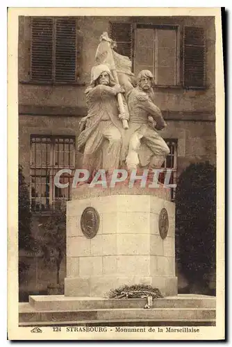 Cartes postales Strasbourg Monument de la Marseillaise