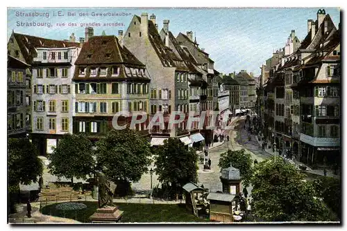 Cartes postales Strasbourg rue des grandes arcades