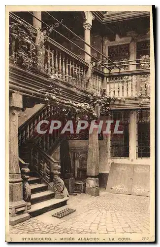 Cartes postales Strasbourg Musee Alsacien La Cour