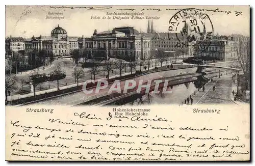 Cartes postales Strasbourg Rue Hohenlohe