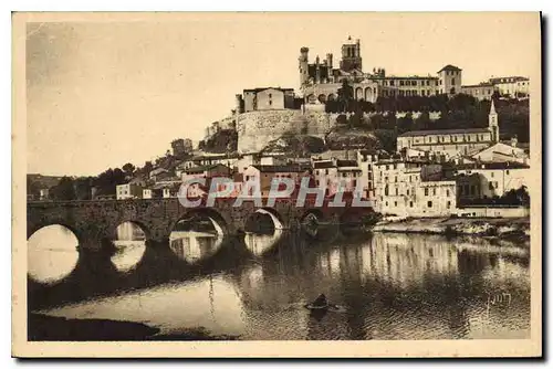 Ansichtskarte AK Beziers Herault La Ville vue du Pont Neuf