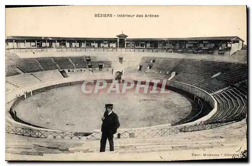 Ansichtskarte AK Beziers Interieur des Arenes