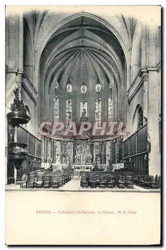 Cartes postales Beziers Cathedrale St Nazaire Le ch�ur