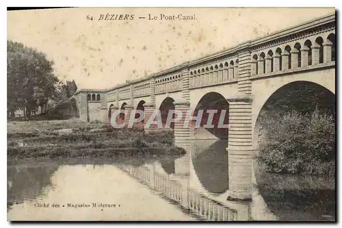 Ansichtskarte AK Beziers Le Pont Canal