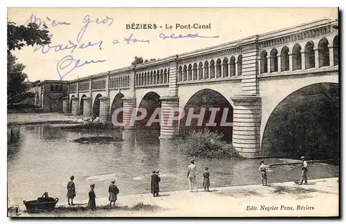 Ansichtskarte AK Beziers Le Pont Canal