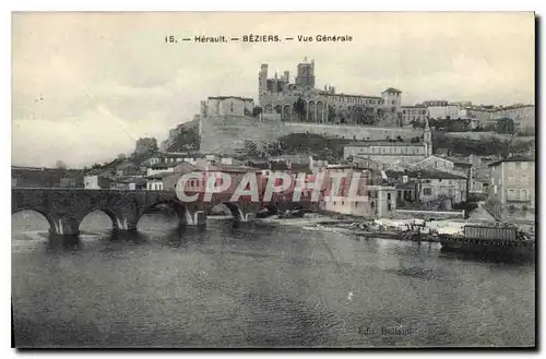 Ansichtskarte AK Herault Beziers Vue Generale