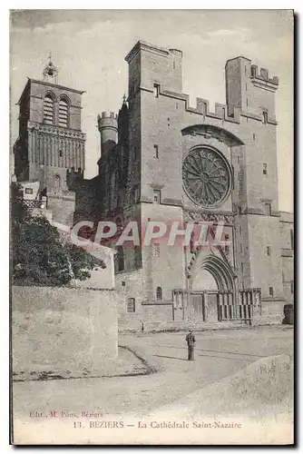 Cartes postales Beziers La Cathedrale Saint Nazaire