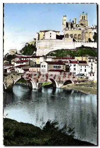 Cartes postales Beziers Le vieux pont et le quartier St Nazaire