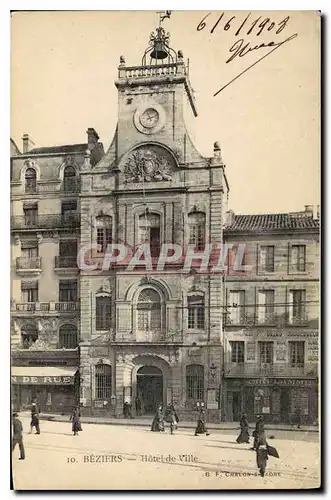 Cartes postales Beziers Hotel de Ville