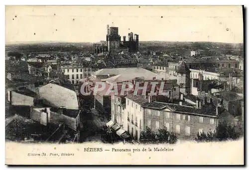 Cartes postales Beziers Panorama pris de la Madeleine