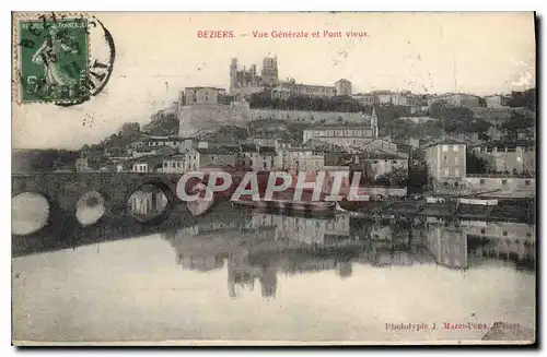 Cartes postales Beziers Vue Generale et Pont Vieux