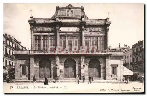 Cartes postales Beziers Le Theatre Municipal