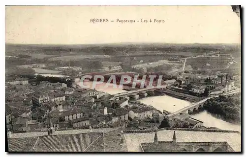 Cartes postales Beziers Panorama Les & Ponts