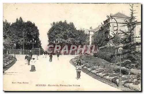 Cartes postales Beziers Entree du Plateau des Poetes