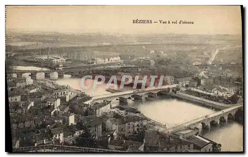 Cartes postales Beziers Vue a vol d'oiseau