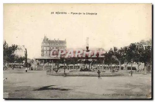 Cartes postales Beziers Place de la Citadelle