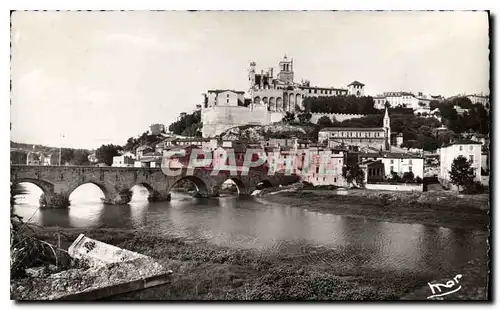 Ansichtskarte AK Beziers Herault La Ville vue du Pont Neuf