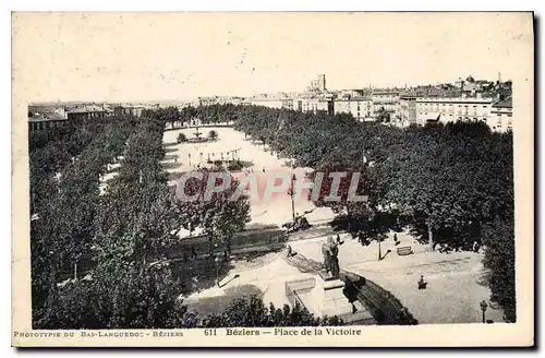 Ansichtskarte AK Beziers Place de la Victoire