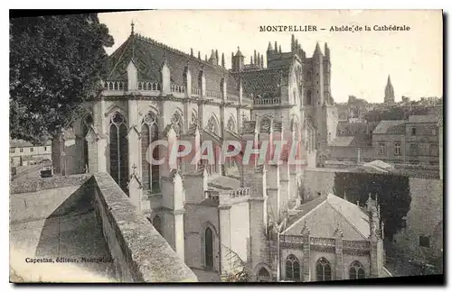 Ansichtskarte AK Montpellier Abside de la Cathedrale