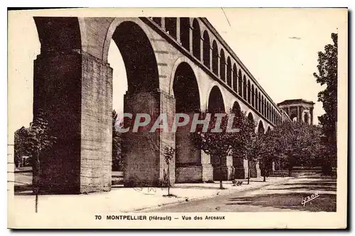 Ansichtskarte AK Montpellier Herault Vue des Arceaux