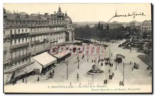 Cartes postales Montpellier La Place de la Comedie